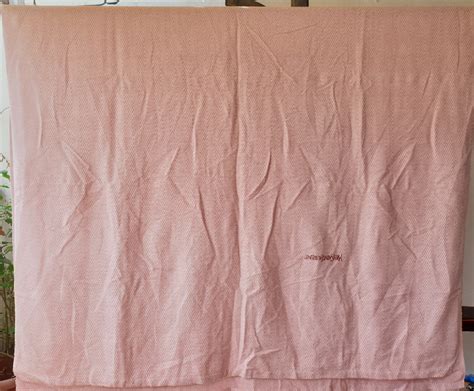 Yves Saint Laurent YSL Baby Pink Cotton Blanket 140cm X 